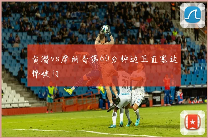 黄潜vs摩纳哥第60分钟边卫直塞边锋破门